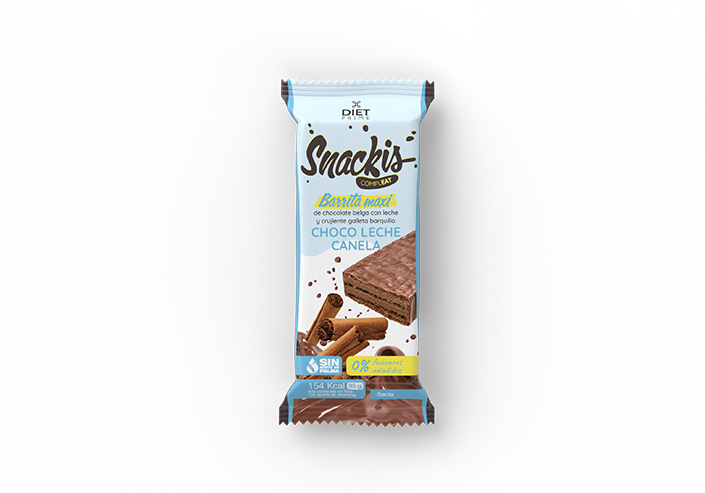 Snackis Compleat choco leche sabor canela