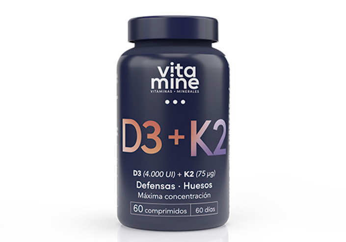 Vitaminas D3 + K2